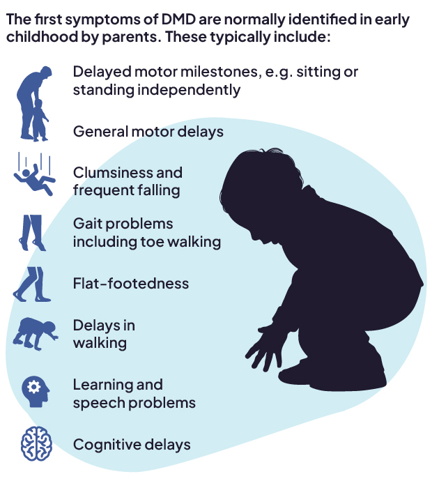 Duchenne Muscular Dystrophy Signs and Symptoms Infographic